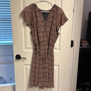 Banana Republic Factory Paisley/Floral Patterned Dress